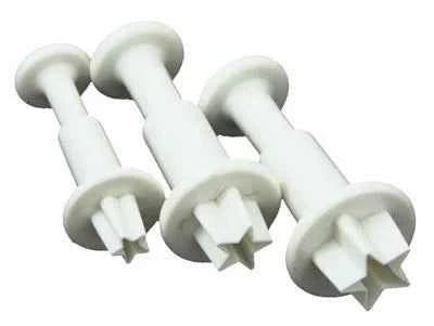 Stelle e Stelline. Set 3 Stampi espulsione Tagliapasta di varie misure.