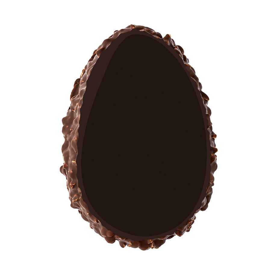 Uovo di Pasqua Artigianale granellato NOCCIOLE e GLASSATO di cioccolato a scelta