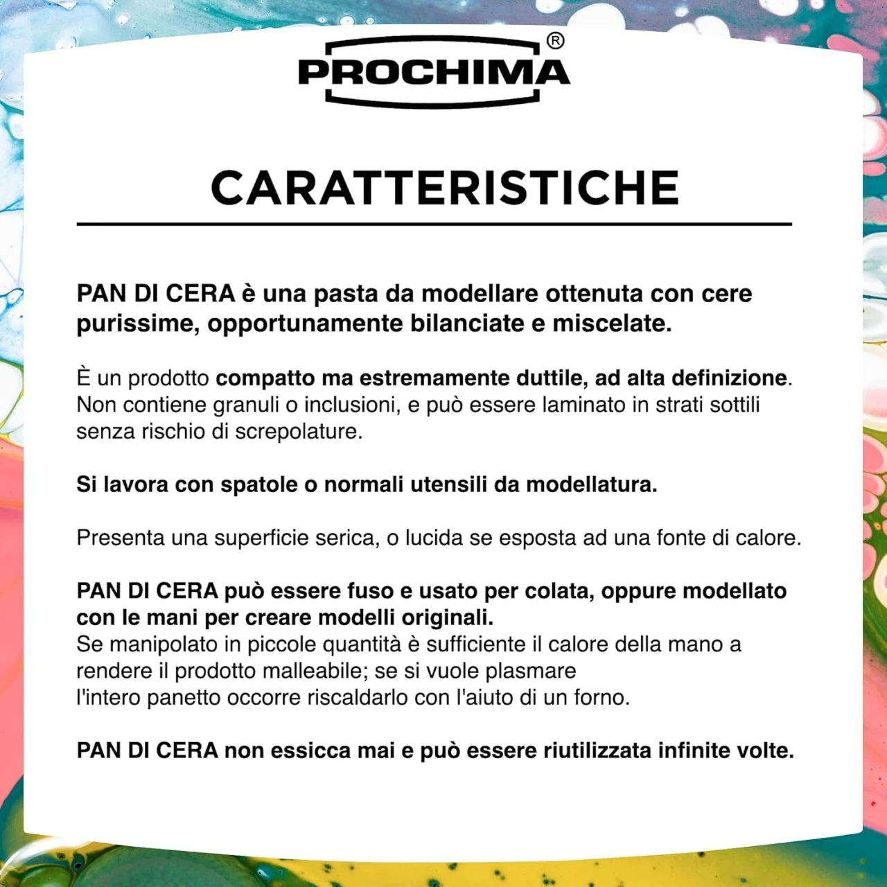 Cera da Modellare Bianca. 500 Grammi.