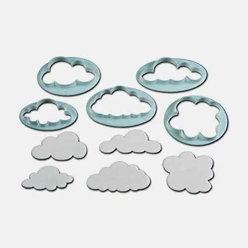 Nuvole e Pecorelle. Set di 5 stampi. FMM Fluffy Cloud Cutters