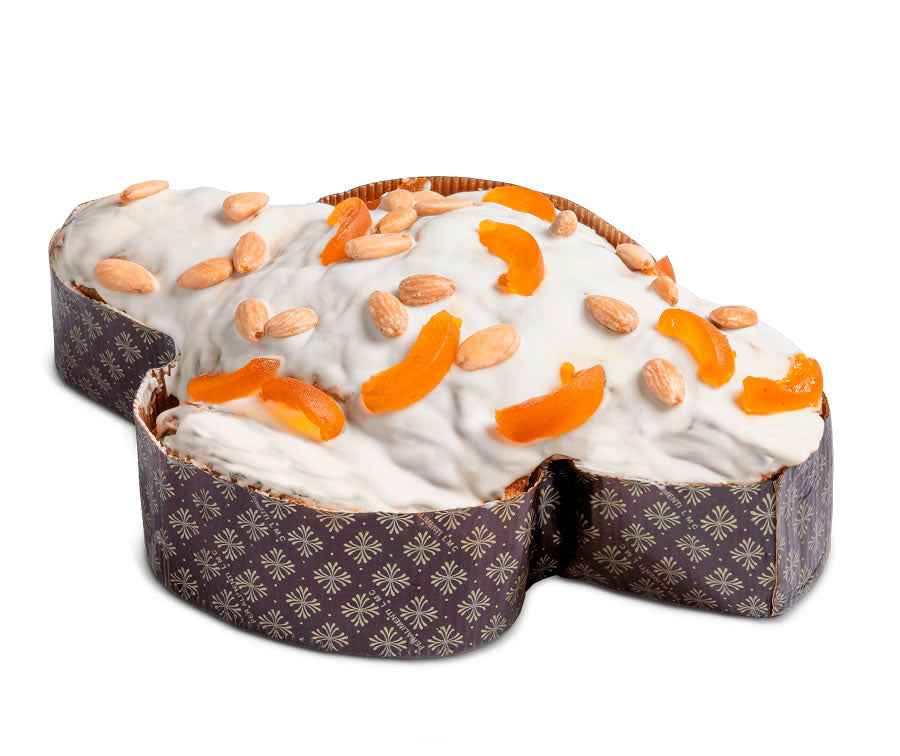 Colomba Dolce Pasquale cioccolato bianco e albicocca – lievitazione naturale – artigianale 750gr