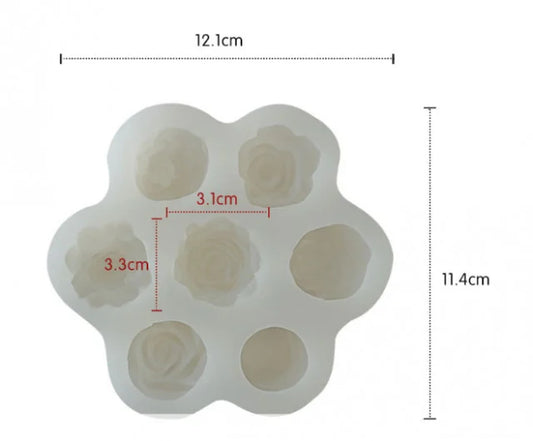 7 Fantastici Fiori. Stampo in silicone anche per Candele - WORLD PRODUCTS SHOP