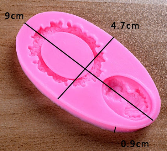 Women's Tiara Frame. Vintage Baroque. Silicone mold.