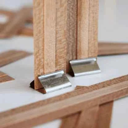 10 Stoppini in legno 13 cm con 10 supporti in metallo per Candele