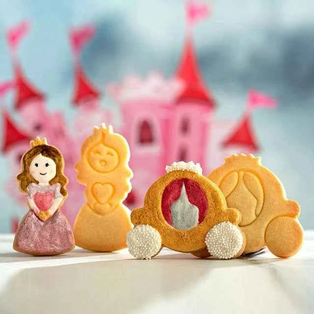 Principessa e Carrozza. Set di 2 Stampi. Decora