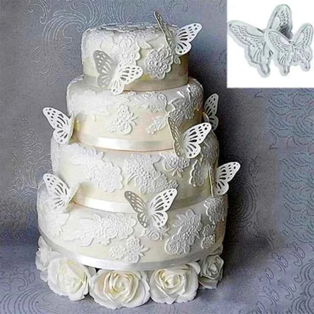 Set F. Farfalle volanti in Wafer Paper edibili. Cake Topper