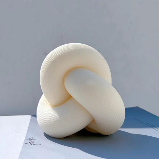 Grande Nodo a Costine Geometrico di 10.7 cm. Stampo in silicone anche per Candele - WORLD PRODUCTS SHOP