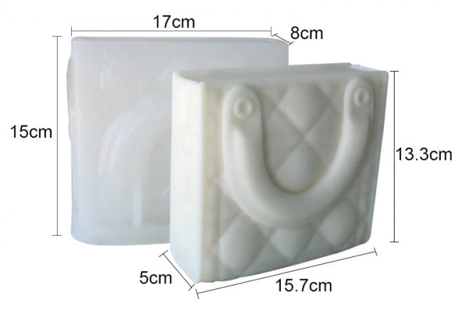 Borsa Dior Griffe. Stampo Borsetta in silicone anche per Candele