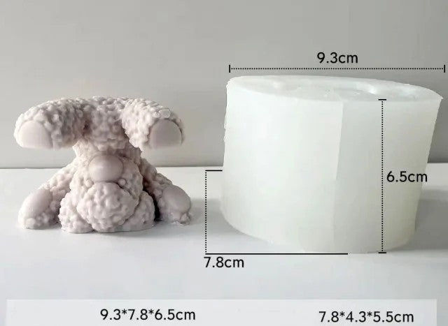 Orsetto capovolto a testa in giù di 7.8 cm. Stampo in silicone anche per Candele - WORLD PRODUCTS SHOP