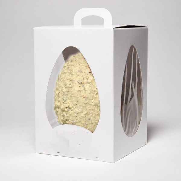 Uovo di Pasqua Artigianale Nocciolato FARCITO al pistacchio