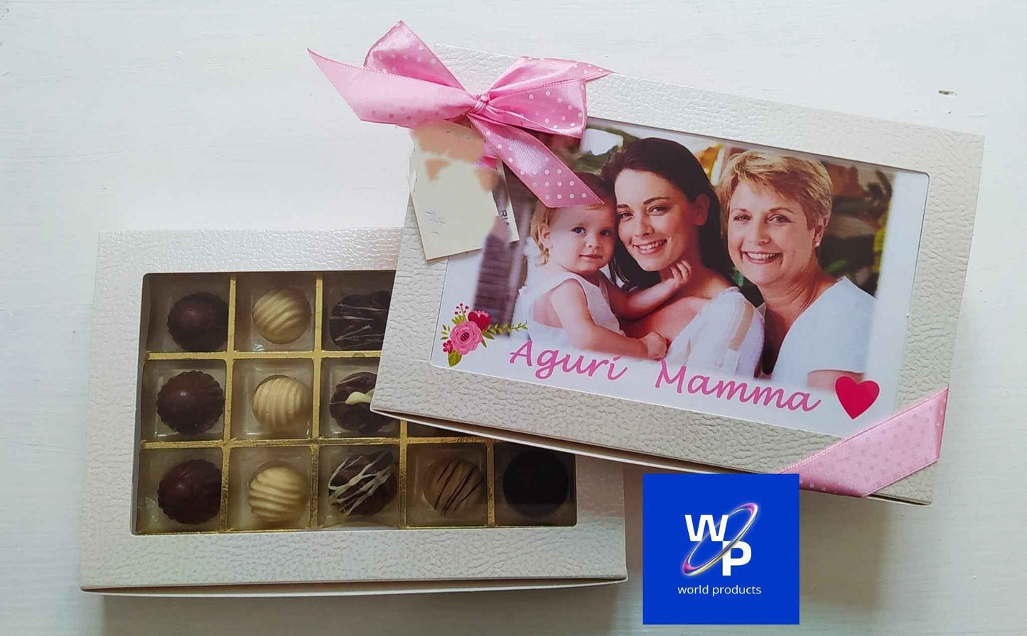 Scatola di cioccolatini personalizzata con FOTO e DEDICA