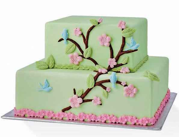 Fiori Uccellini e Rami. Stampo in silicone con 15 motivi decorativi.