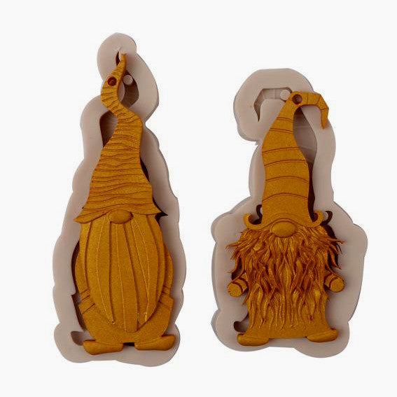 Set di 2 fantastici Gnomi di Natale. Stampo silicone - WORLD PRODUCTS SHOP
