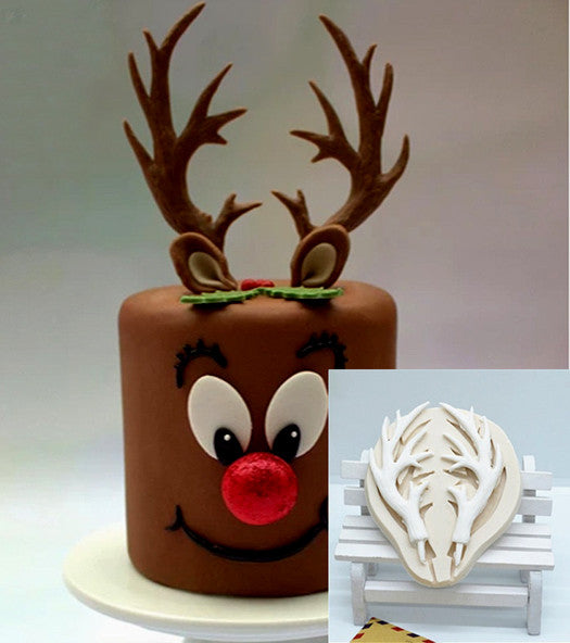 Grandi Corna Renna di Natale. Reindeer Horns Mold Cake. Stampo silicone - WORLD PRODUCTS SHOP
