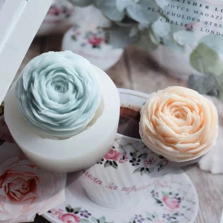 Large 12cm Rose Bud Silicone Mold, Also for Candles 