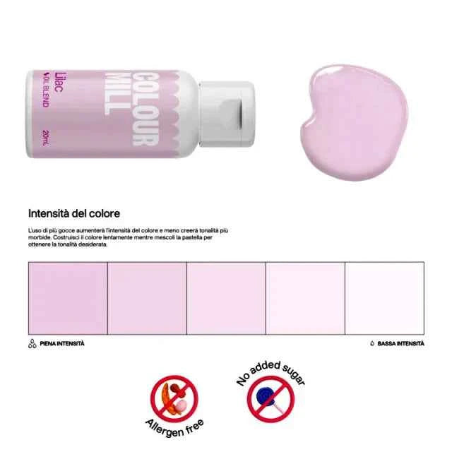 Lilla. Colour Mill Lilac. Colorante alimentare a base olio di 20 ml