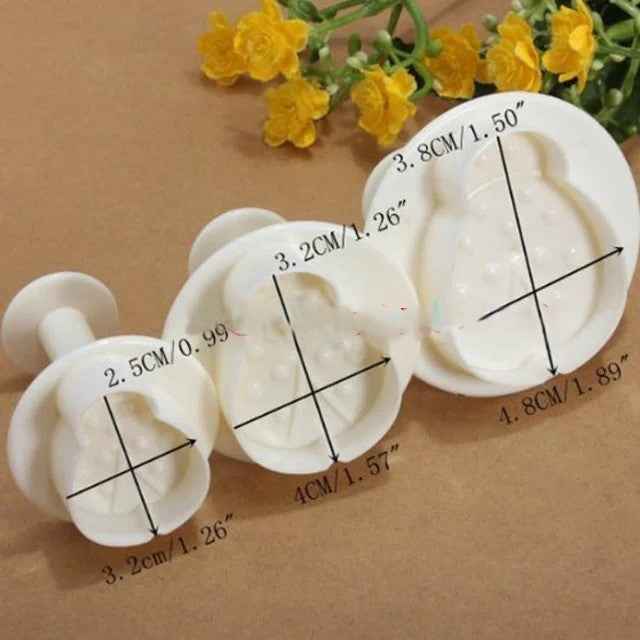 Renne di Natale. Set 3 Stampi espulsione