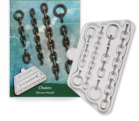 Catena con maglie grosse. Ancora Mare. Stampo in silicone