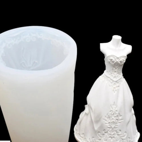 Abito da Sposa moderno. Stampo in silicone anche per Candele - WORLD PRODUCTS SHOP