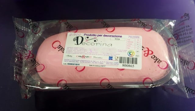 Pink Gum Paste 300g for Flowers. Decorina VIP