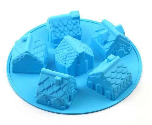 Casa e Casette. Stampo in silicone con 6 tipologie