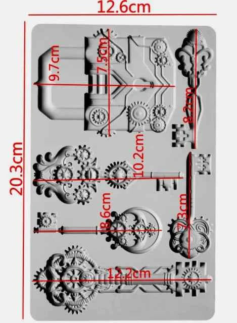Chiave Serratura e Lucchetto. Spettacolare e Grande Stampo in Silicone