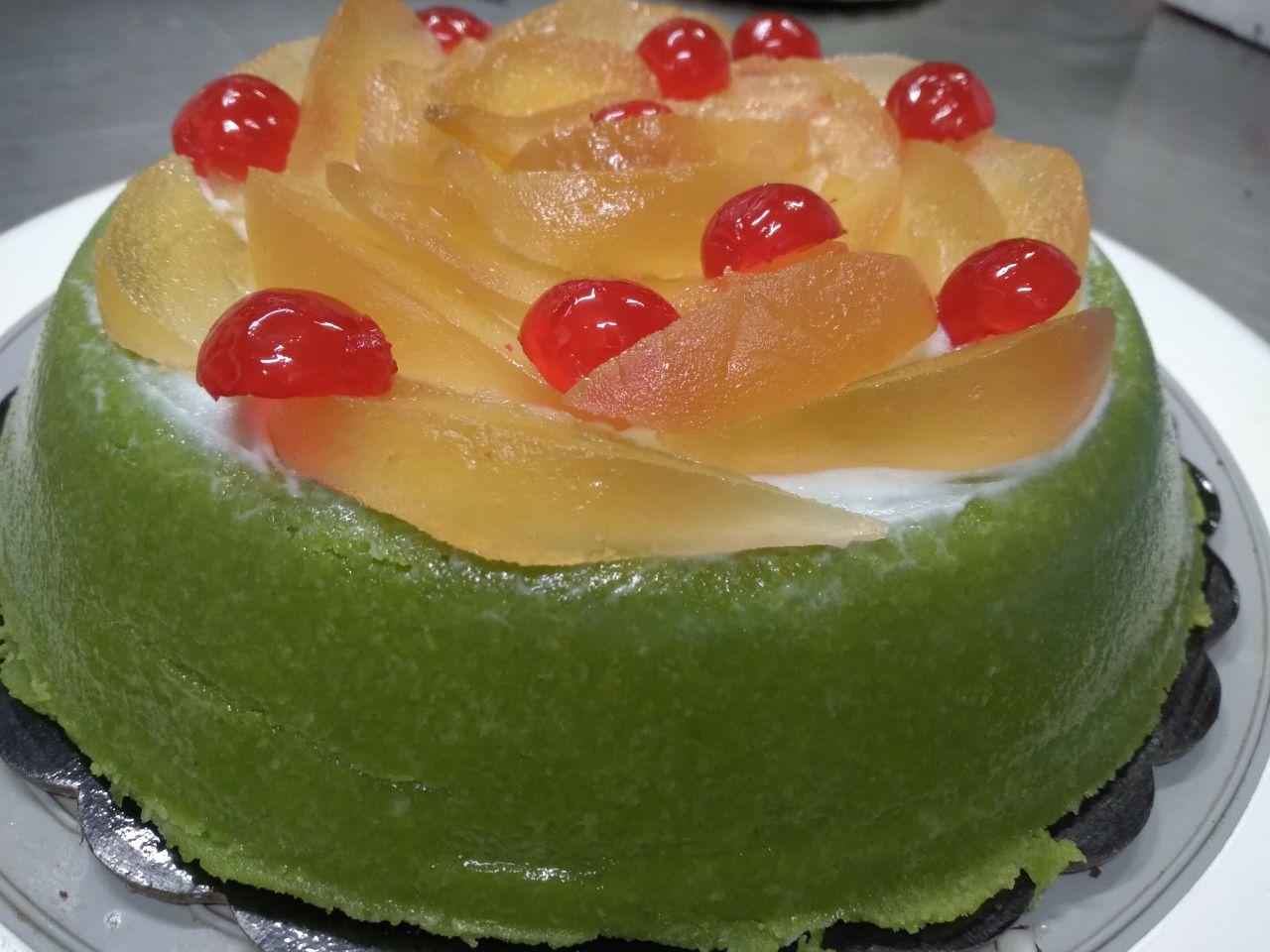 Cassata Siciliana Artigianale con ricotta fresca di pecora e glassa VERDE – 1,5Kg
