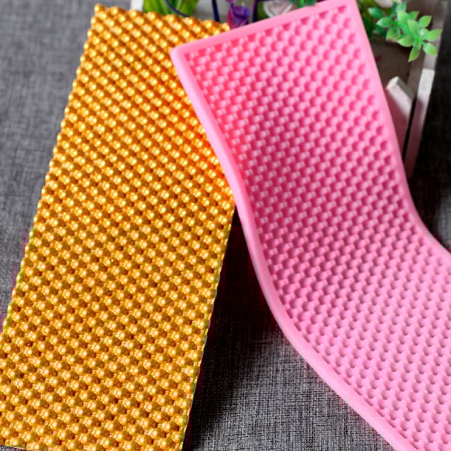 Elegant 25cm Pearl Edge Large Silicone Mold