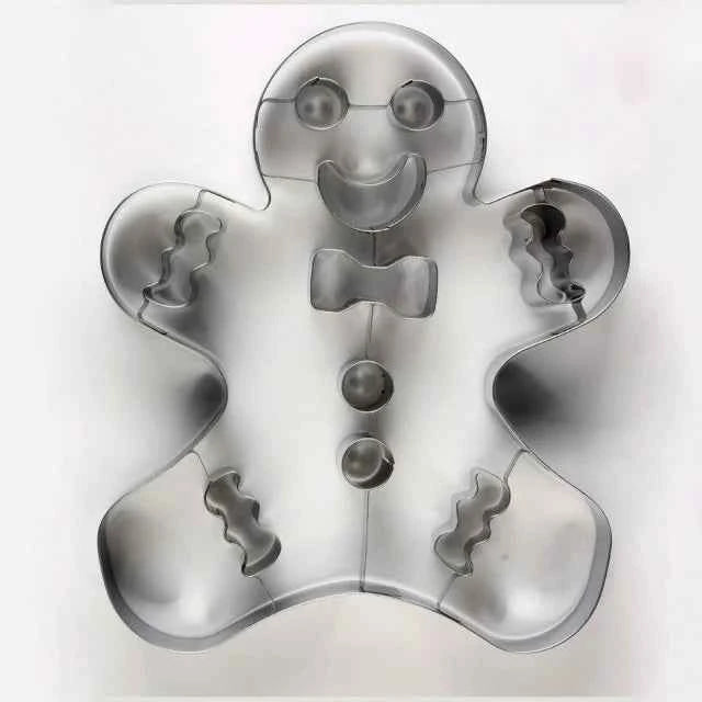 Grande stampo Gingerbread di 21 cm. Natale. Omino Pan di Zenzero. Stampo in acciaio inox