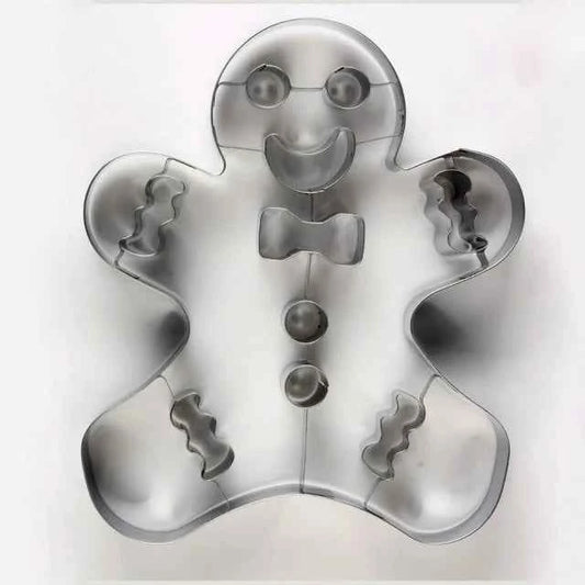 Grande stampo Gingerbread di 21 cm. Natale. Omino Pan di Zenzero. Stampo in acciaio inox