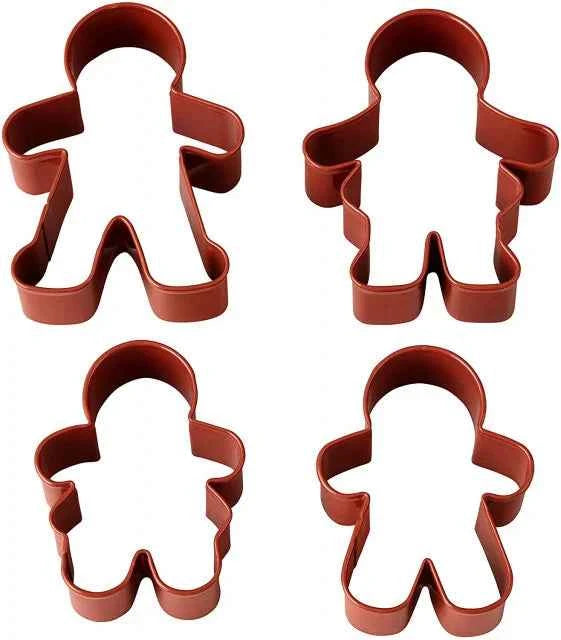 Famiglia Gingerbread Natale. Set di 4 Stampi