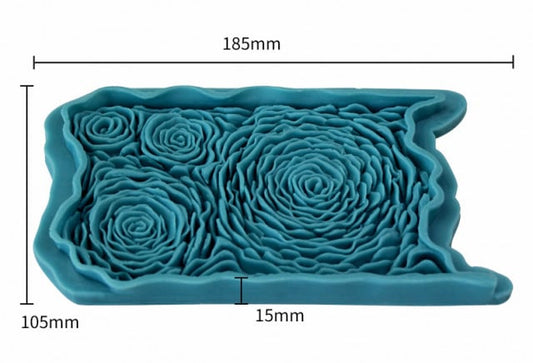 4 Large Rose Border. Fantastic Silicone Mold