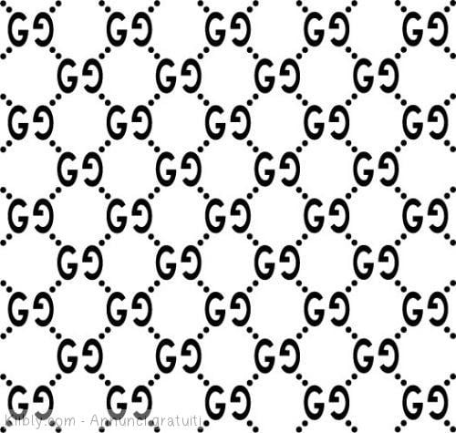 Gucci 30x30 cm. Large Fashion Brand Stencil