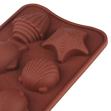 Stampo in silicone Mare, Conchiglie e Pesci.