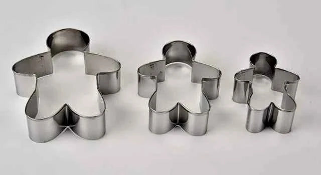 Gingerbread. Omino Pan di Zenzero. 3 Tagliapasta acciaio inox