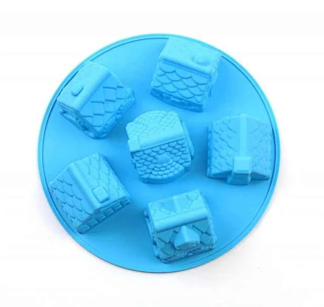 Casa e Casette. Stampo in silicone con 6 tipologie