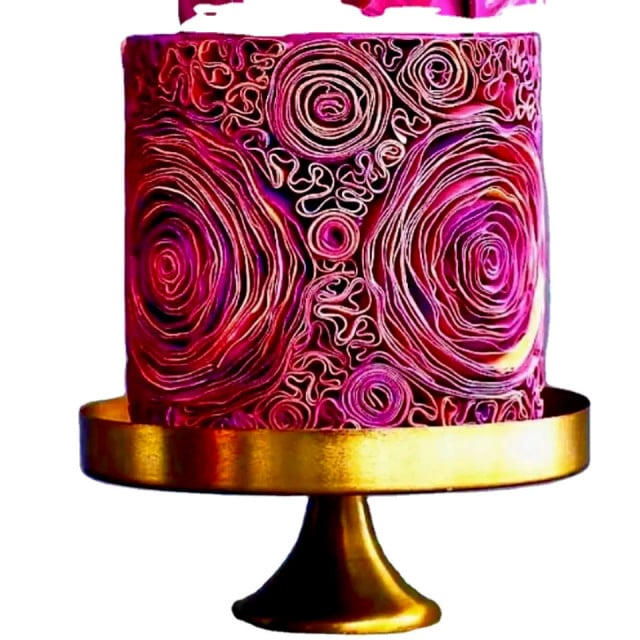 Fantastic floral border with large 33 cm roses. This impressive silicone mold has a beautiful floral border.