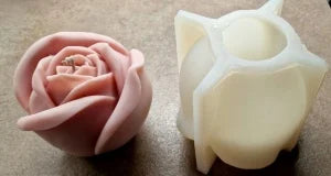 Large 12cm Rose Bud Silicone Mold, Also for Candles 
