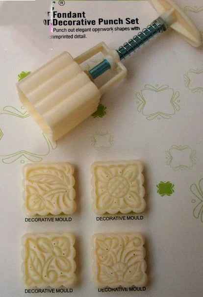 Mooncake. Set di 4 Stampi espulsione per biscotti