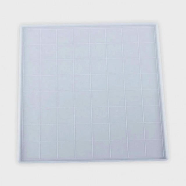 Set completo di Scacchi 3/D con Tastiera di 28 cm. Stampo in Resina trasparente