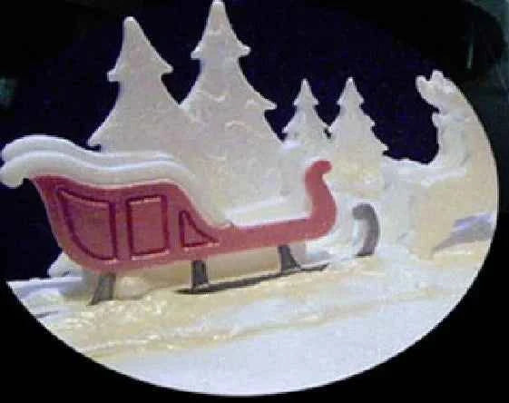 Slitta di Babbo Natale. Set 2 Stampi