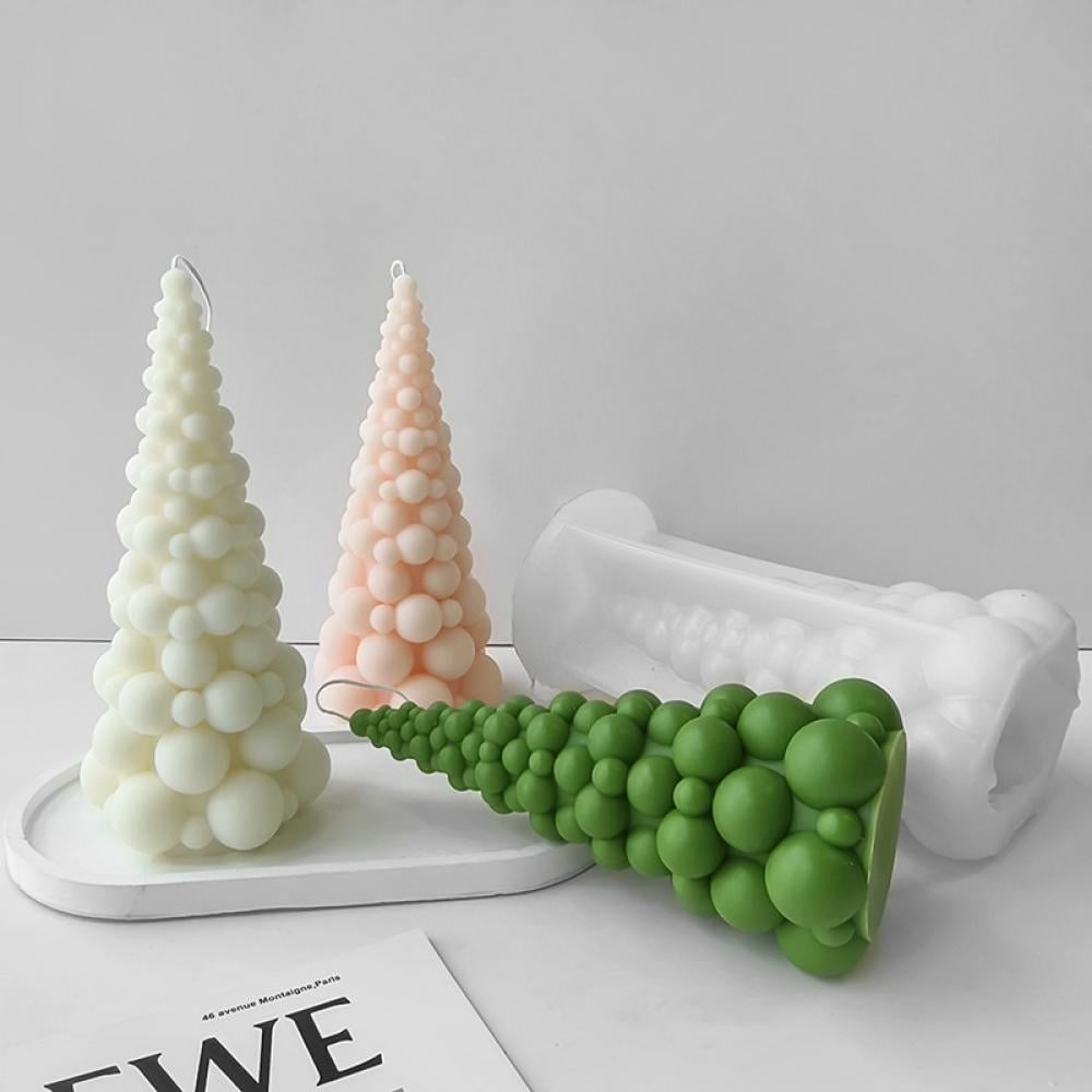 Albero di Natale a Bolle di 21 cm. Stampo in silicone per Candele e Saponi