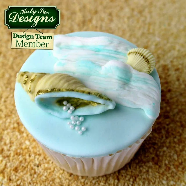 Conchiglie di Mare. Grande Stampo in Silicone di alta definizione. Originale Katy Sue.