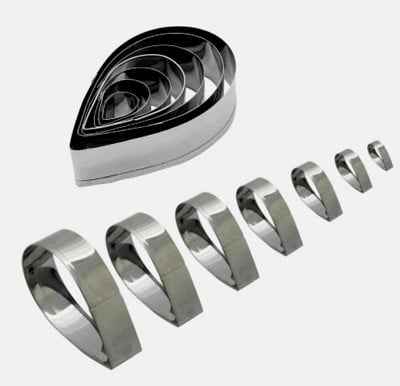 Petali Fiore. Stampo Universale. 7 Cutter in Metallo