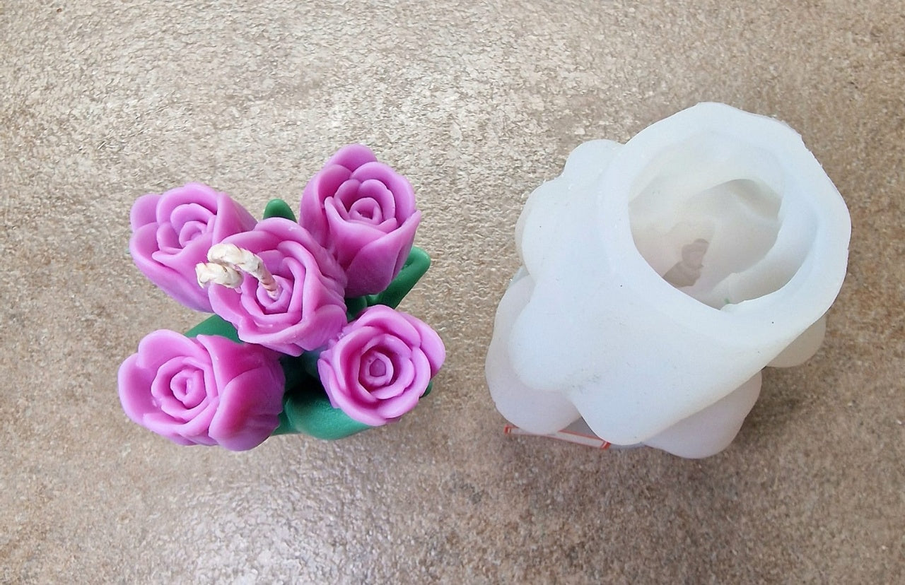 Bouquet Tulipani 1. Stampo in silicone anche per Candele.WORLD PRODUCTS SHOP - WORLD PRODUCTS SHOP