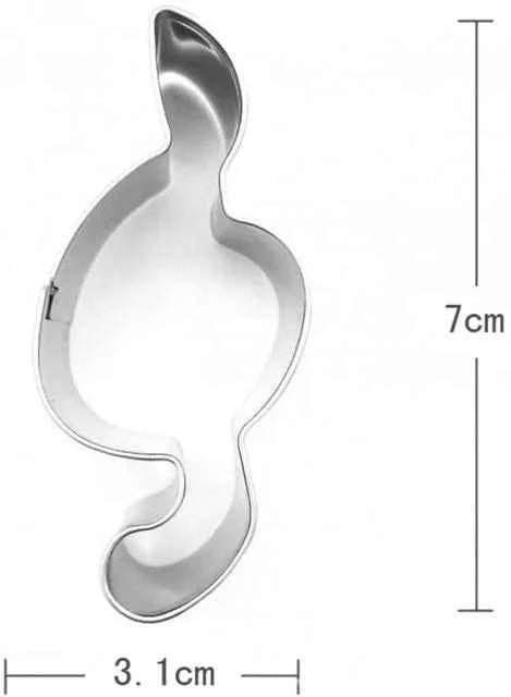 3 grandi cutter di Note Musicali. Stampo in metallo.Music Note Cookie Cutters Stainless Steel