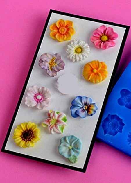 11 Fiori piccoli. Stampo in silicone