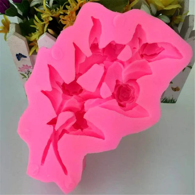 Fantastico Mazzo di Rose di 17 x 10 x 3.5 cm. Stampo in silicone - WORLD PRODUCTS SHOP