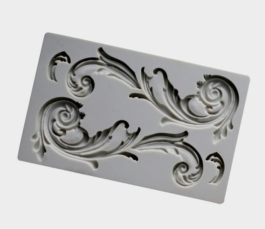 Barocco. 5 Fantastiche decorazioni Vintage. Bordo Stampo in silicone. European Retro Pattern Shape Silicone Mold