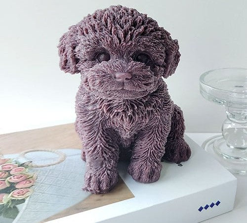 Grande Cagnolino a cuccia. Stampo Cane in silicone anche per Candele - WORLD PRODUCTS SHOP